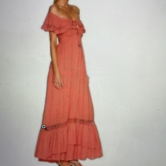 Free people Moonlight ocean maxi in burnt coral - Picture 5 of 5